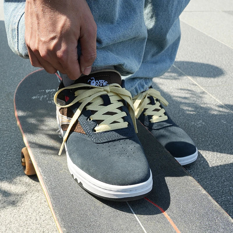 Black Myth Unisex Premium Suede Skate Board Cushioned Cupsole & Hard Wearing Design Shoes