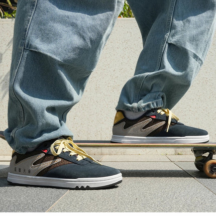 Black Myth Unisex Premium Suede Skate Board Cushioned Cupsole & Hard Wearing Design Shoes