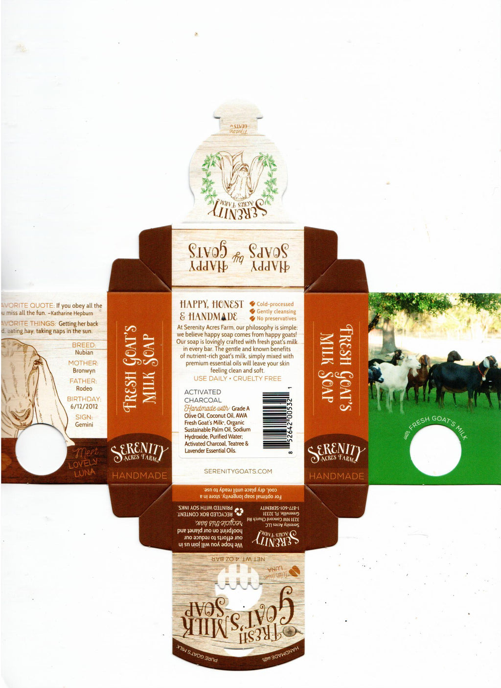 Goat's Milk Soap - Activated Charcoal Teatree & Lavender