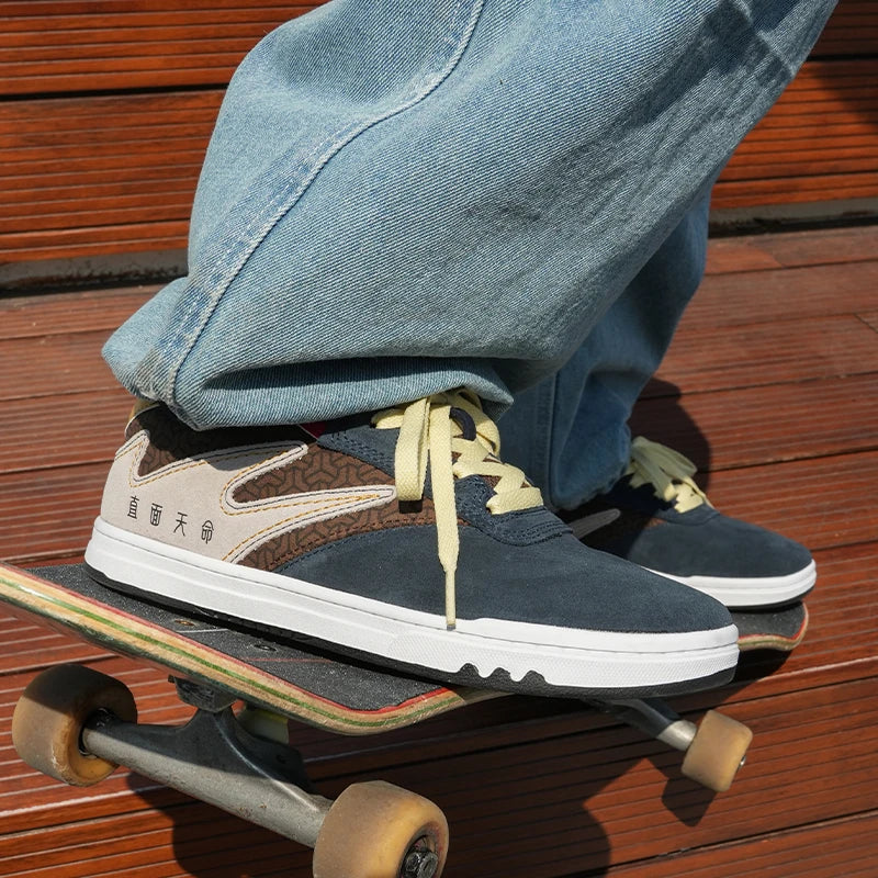 Black Myth Unisex Premium Suede Skate Board Cushioned Cupsole & Hard Wearing Design Shoes
