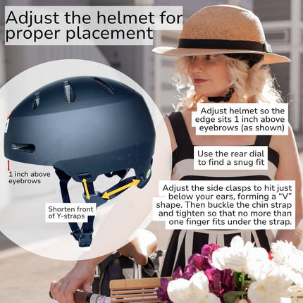 MIPS Helmet + Classic Straw Hat Bike Helmet Cover