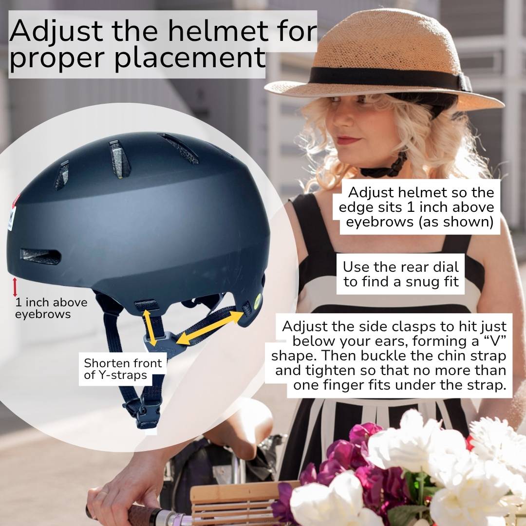 MIPS Helmet + Classic Straw Hat Bike Helmet Cover