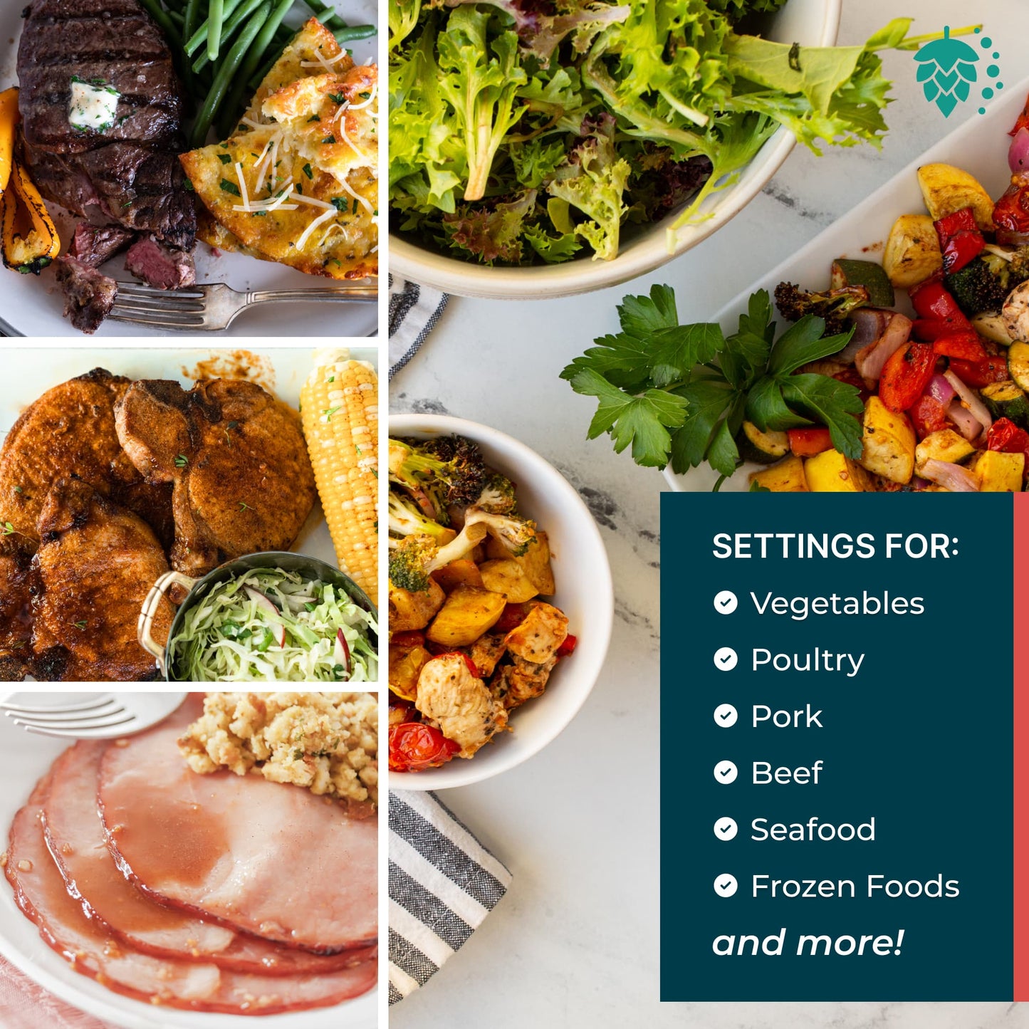 Magnetic Air Fryer Cheat Sheet Set