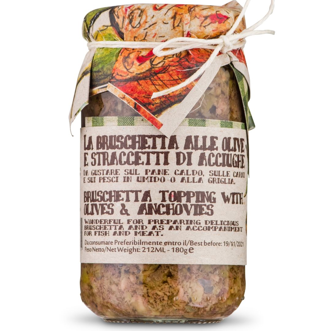 Bruschetta Spread with Olives & Anchovies r) 6.3oz (178g)