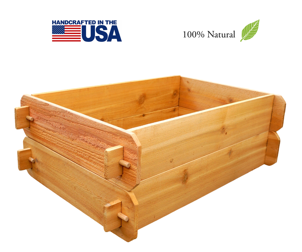 Timberlane Gardens Raised Garden Bed Kit Double Deep (Two 2x3) Select Cedar