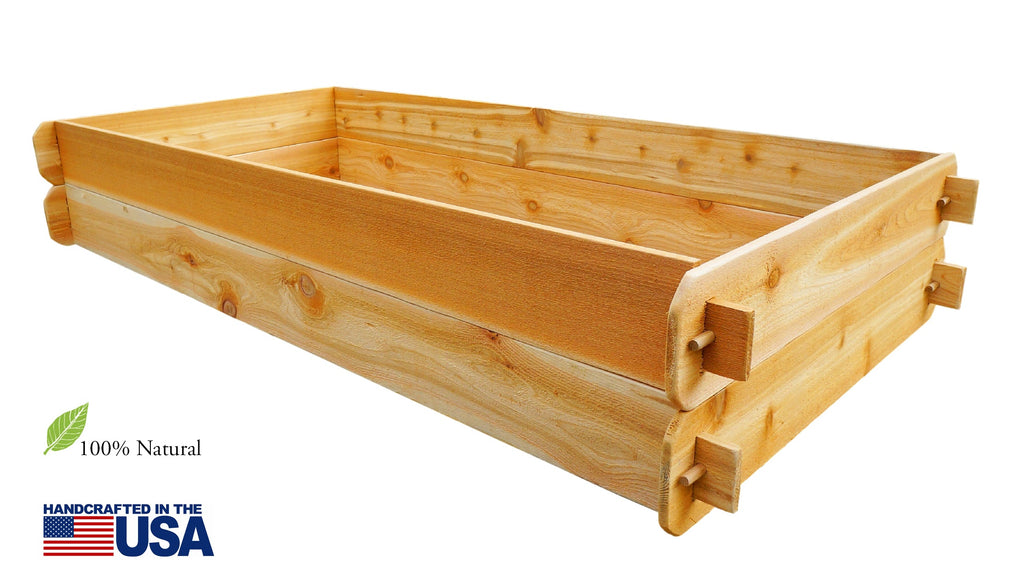 Timberlane Gardens Raised Garden Bed Kit Set (Two 3x6) Western Red Cedar