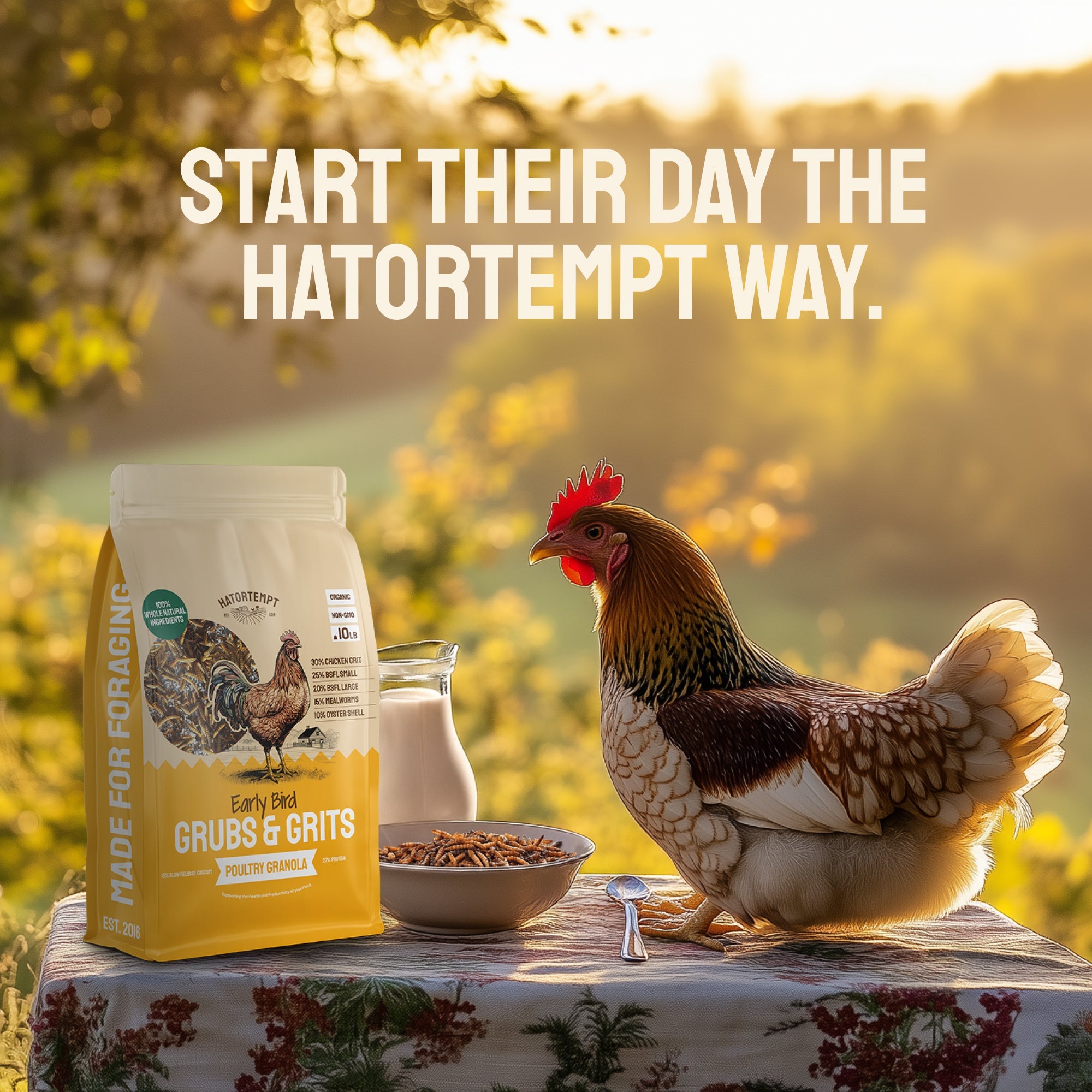 Early Bird Grubs & Grits (Poultry Granola)