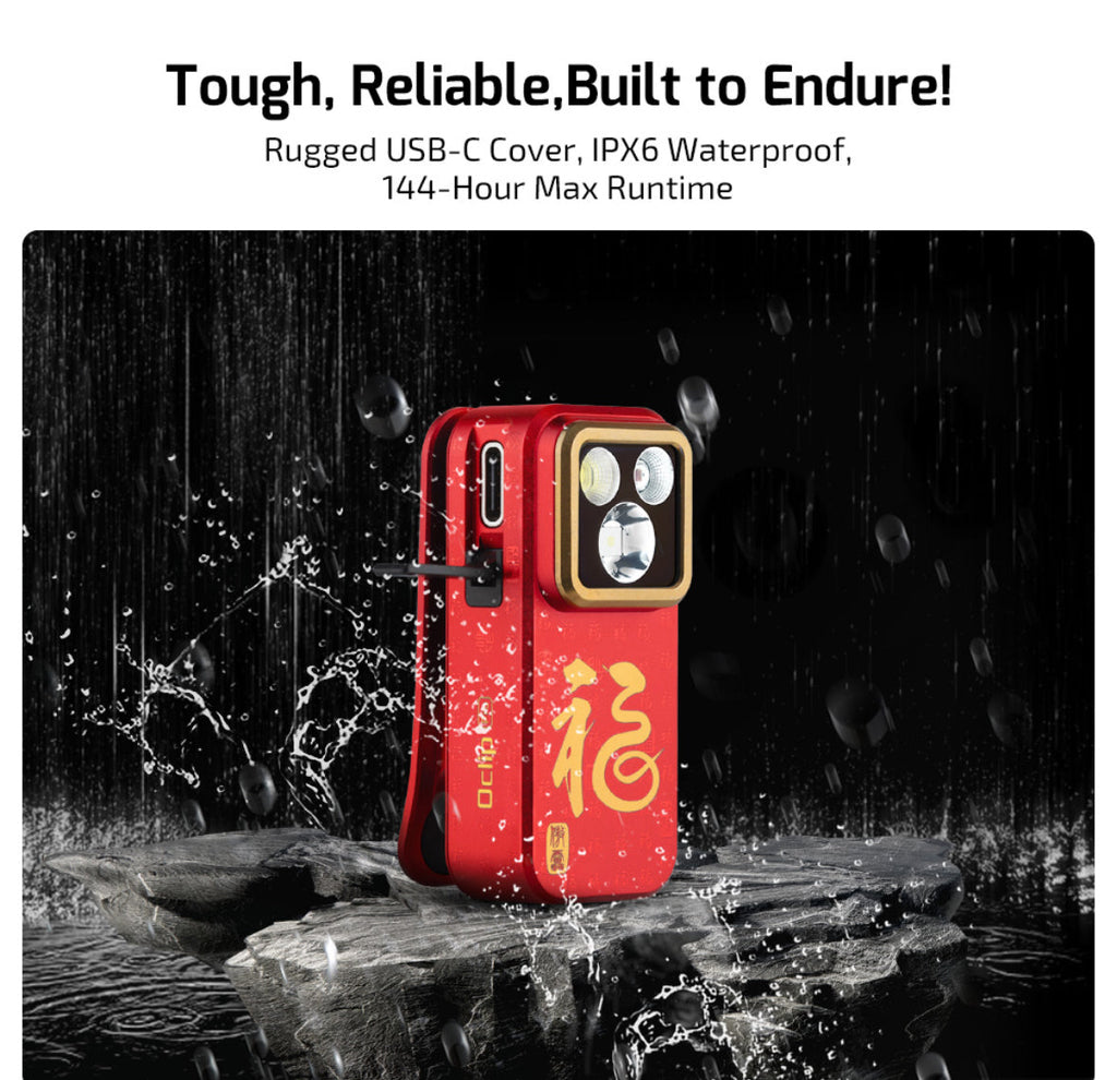 Olight Oclip Pro – Clip Light with Flood, Spot, and Red Modes – Available in 4 Colors