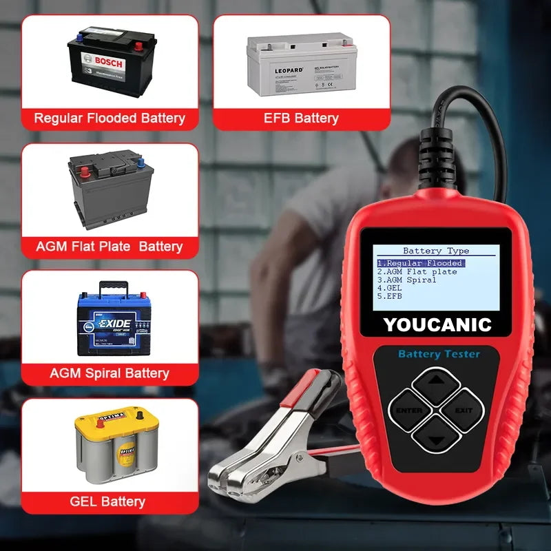Voltcheck Pro | Digital Battery & Charging System Tester Analyzer | UCAN-VOLT-II