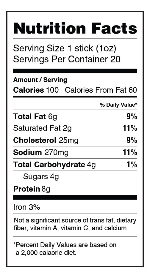 Tangy BBQ Flavor Snack Sticks - 20 count