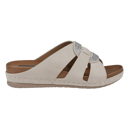 Women's Betsy Nude Embellished Comfort Sandals
