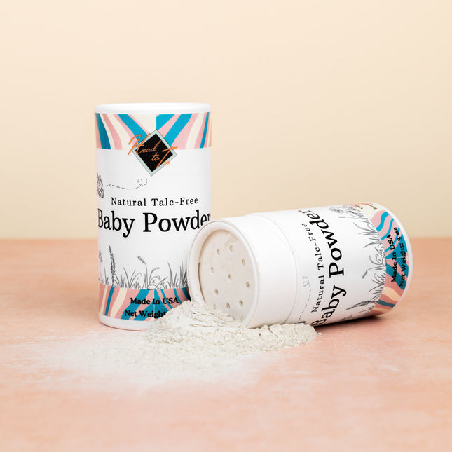 Talc-Free Baby Powder - Natural Clay Formula | Safe for All Ages