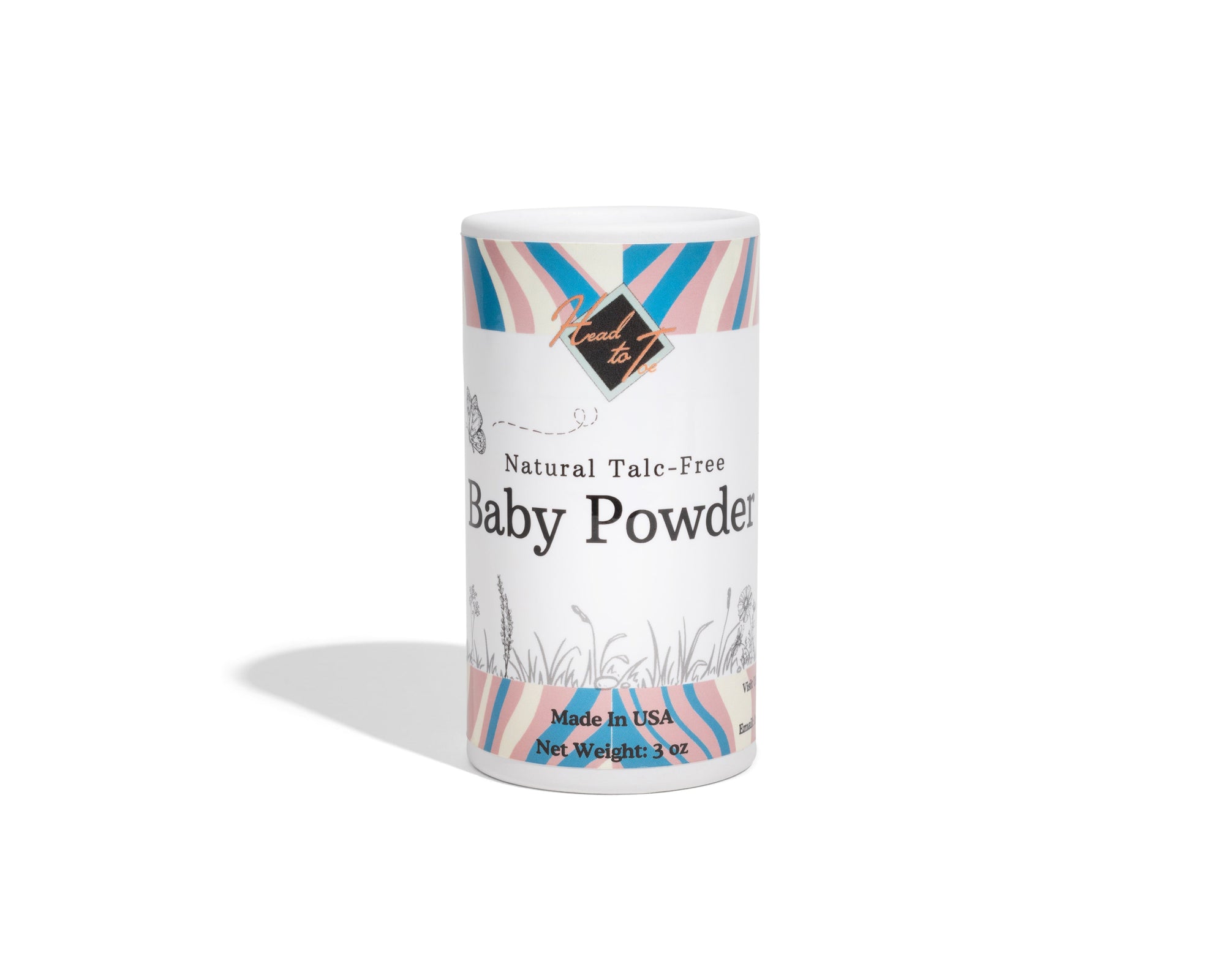 Talc-Free Baby Powder - Natural Clay Formula | Safe for All Ages