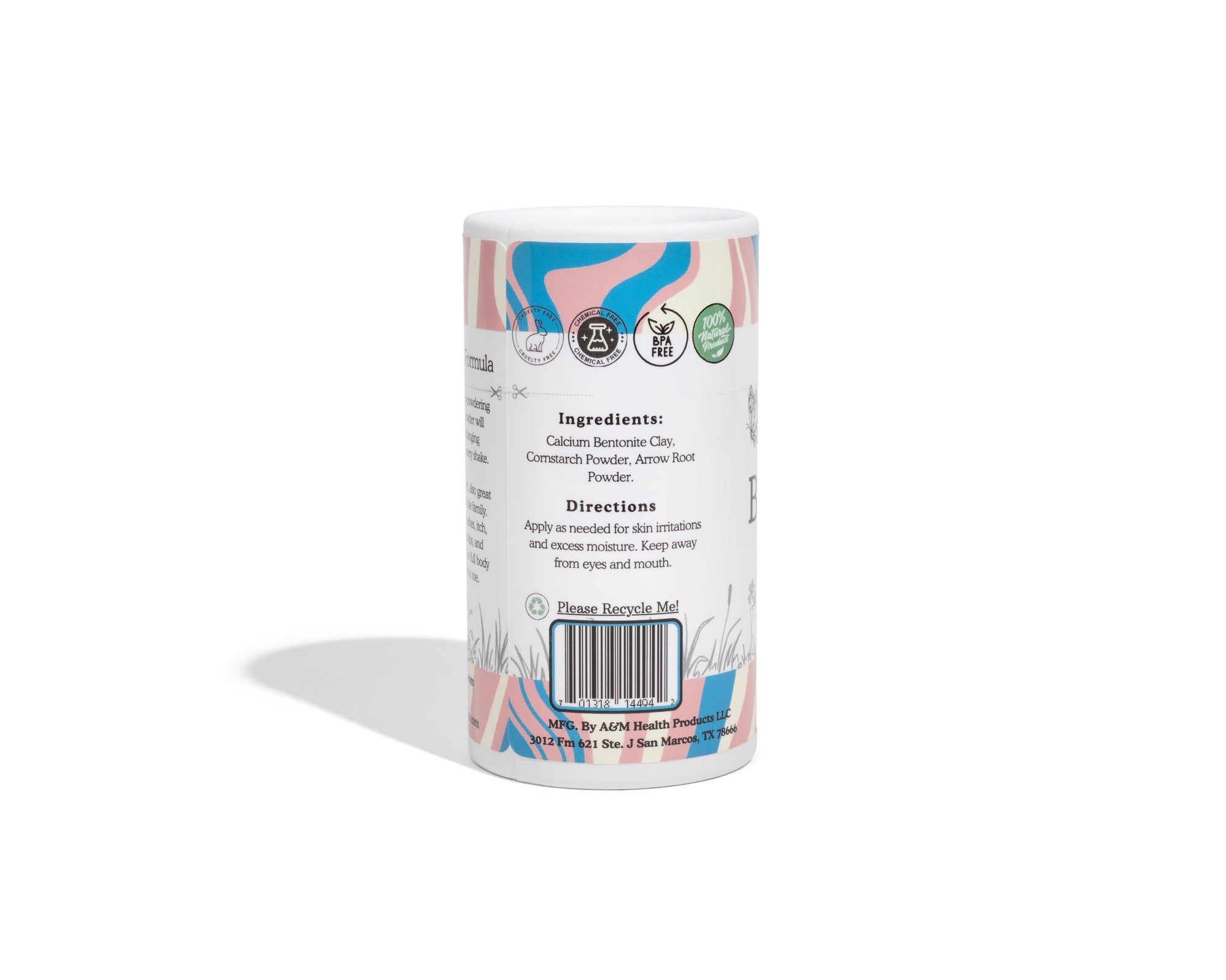 Talc-Free Baby Powder - Natural Clay Formula | Safe for All Ages