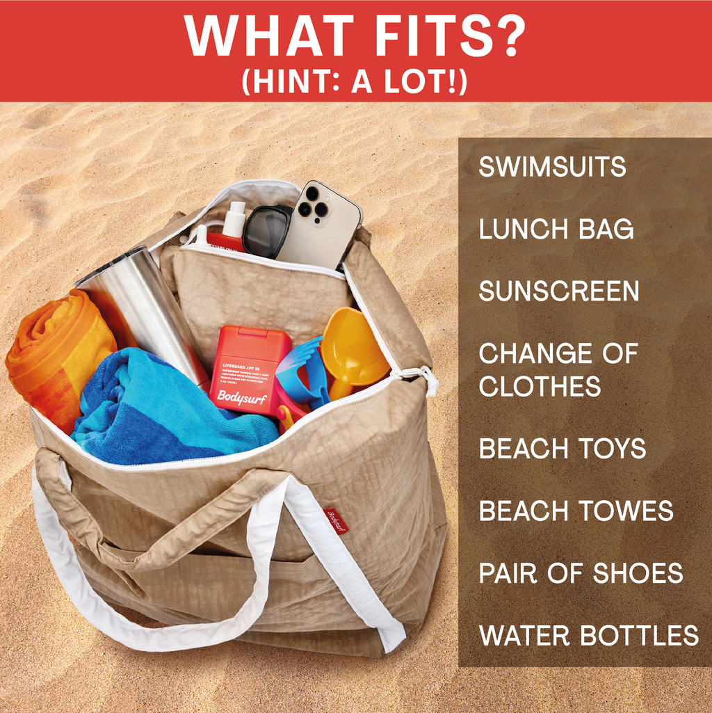 Extra Large Ripstop Nylon Waterproof Beach Bag