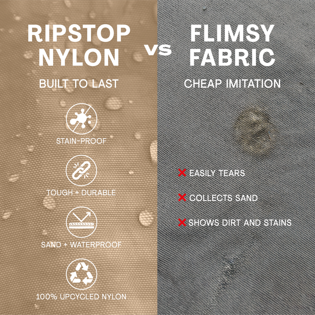 Medium Ripstop Nylon Waterproof Beach Bag