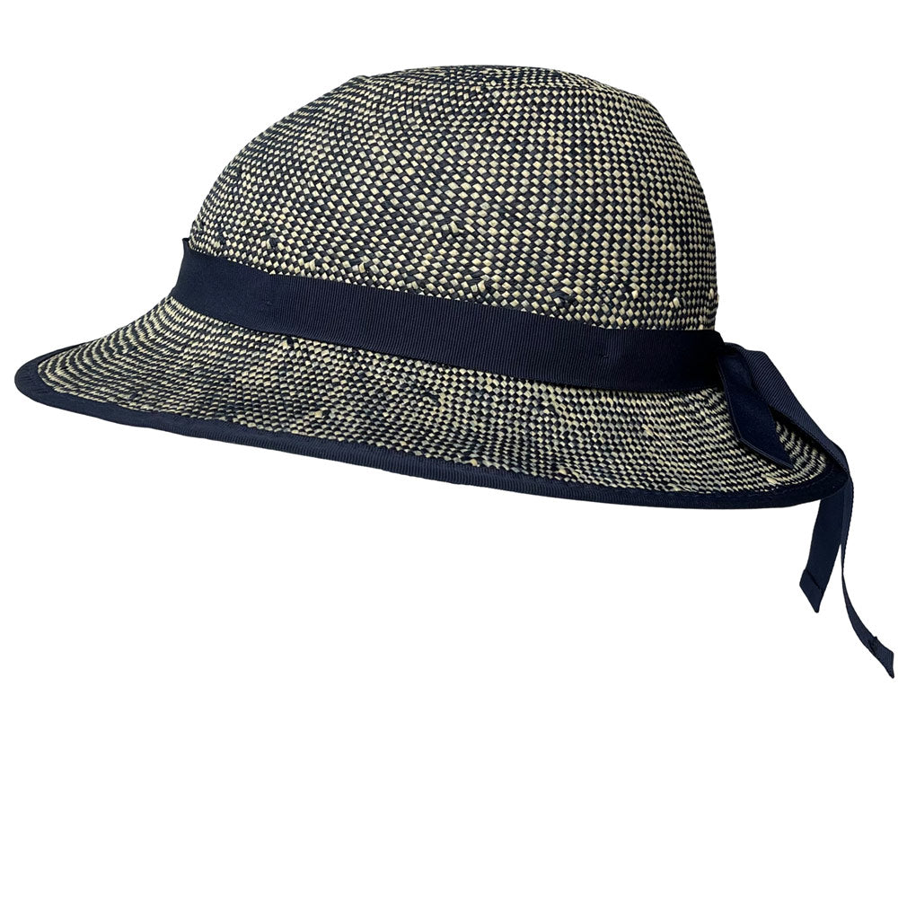 Straw Hat Helmet COVER ONLY Shibori Blue