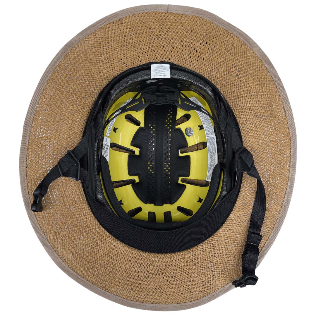 MIPS Helmet + Classic Straw Hat Bike Helmet Cover