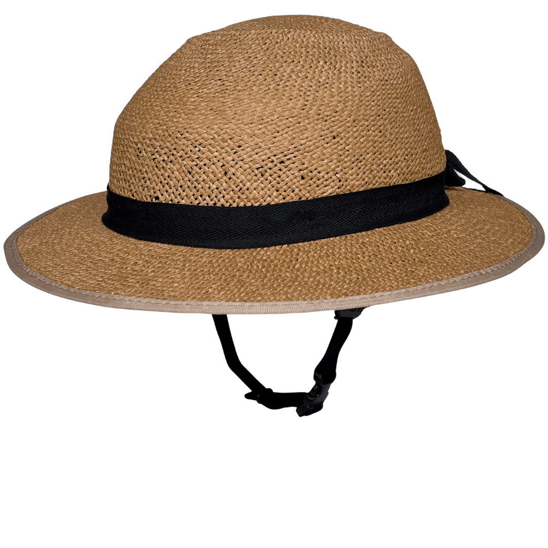 MIPS Helmet + Classic Straw Hat Bike Helmet Cover