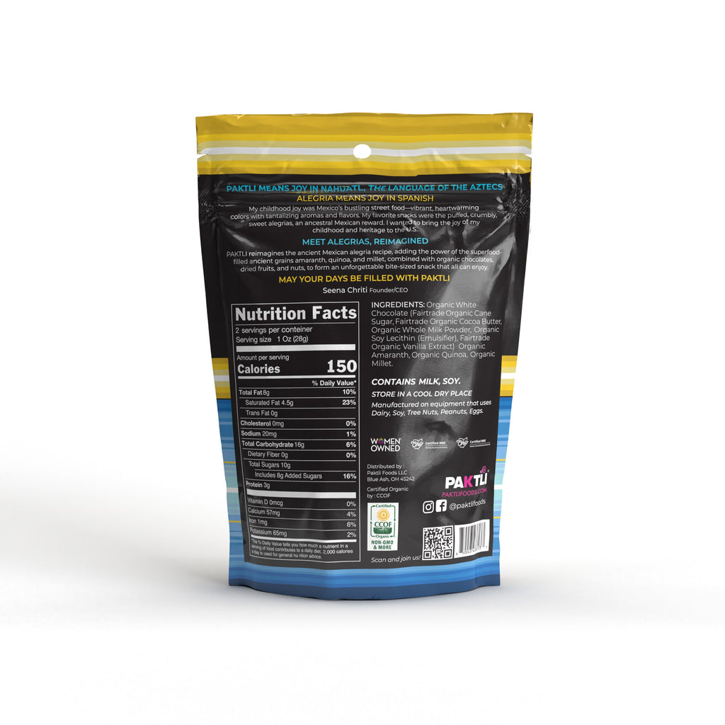 NEW White Chocolate Alegria Bites