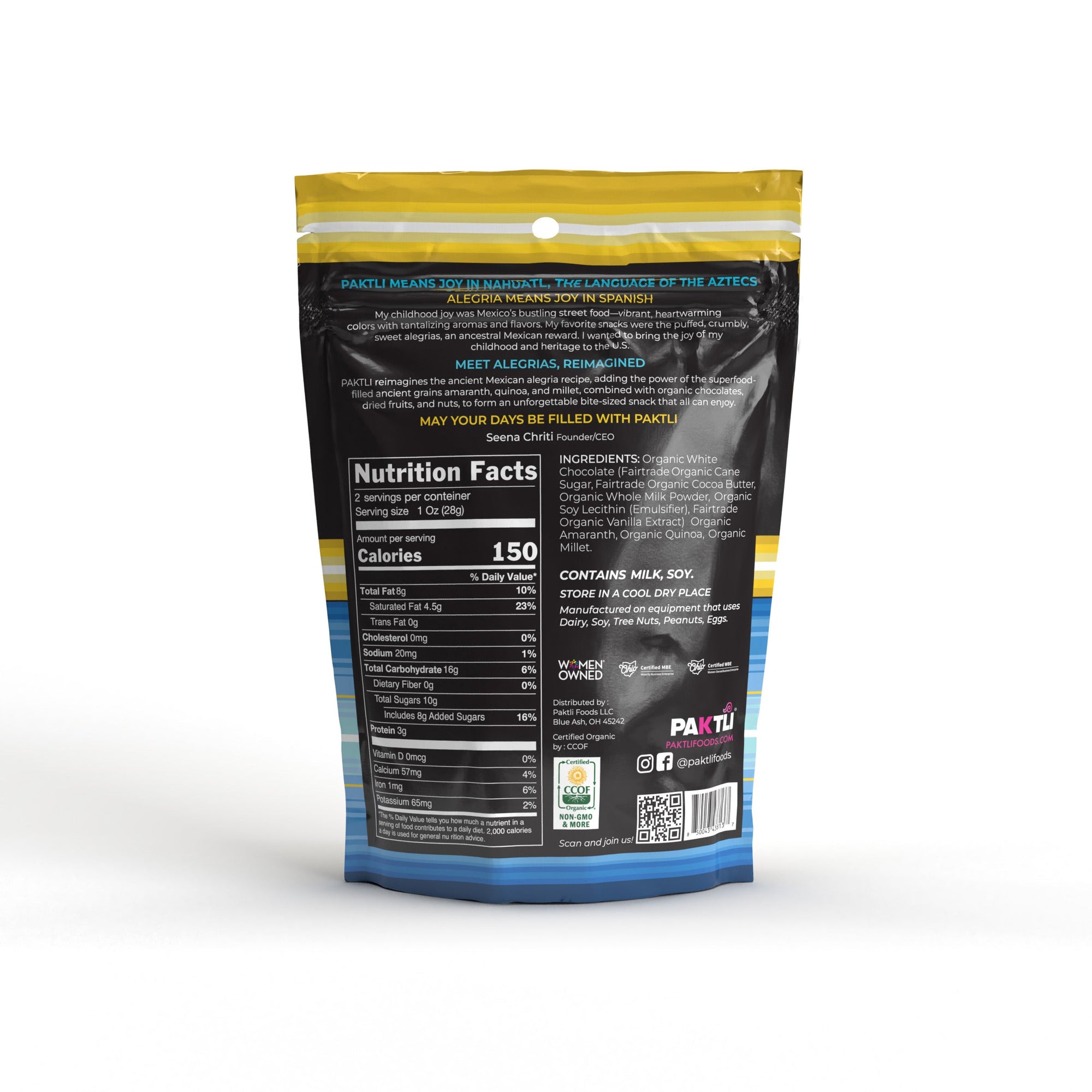 NEW White Chocolate Alegria Bites