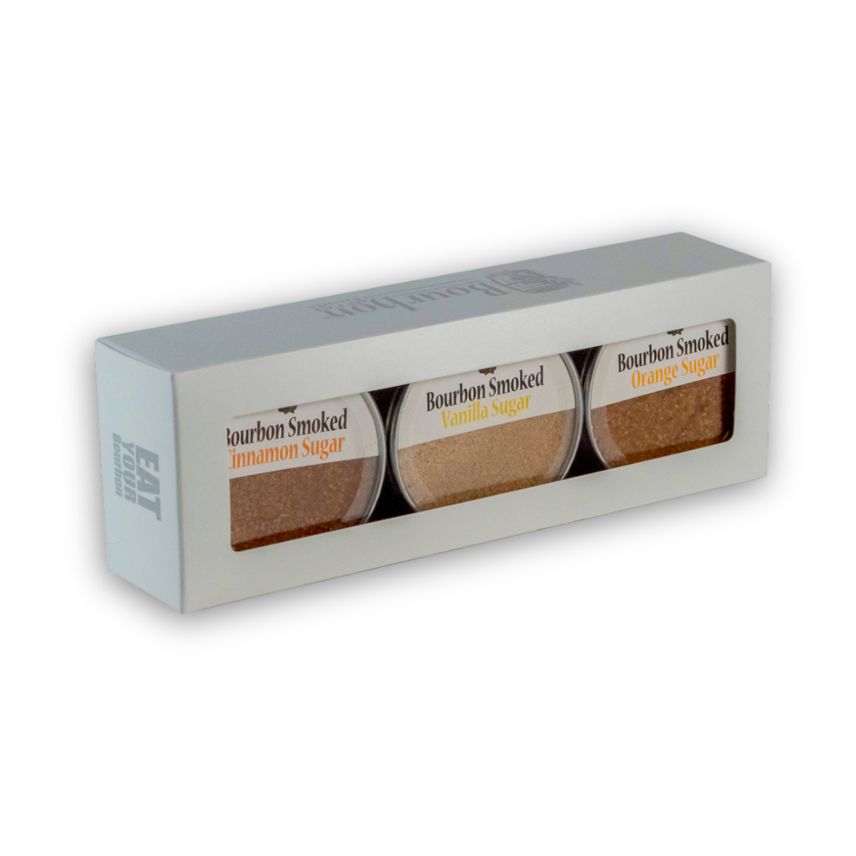 Bourbon Smoked Sugars Trio - Orange, Vanilla, Cinnamon