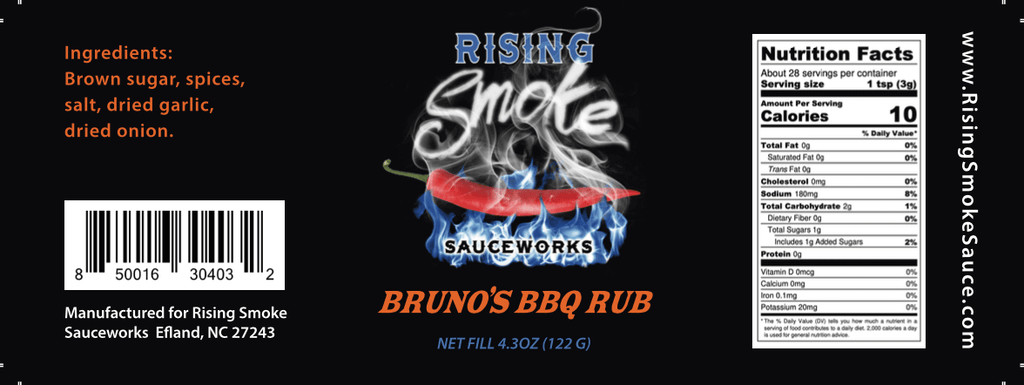 Bruno's BBQ Rub (4.3oz)