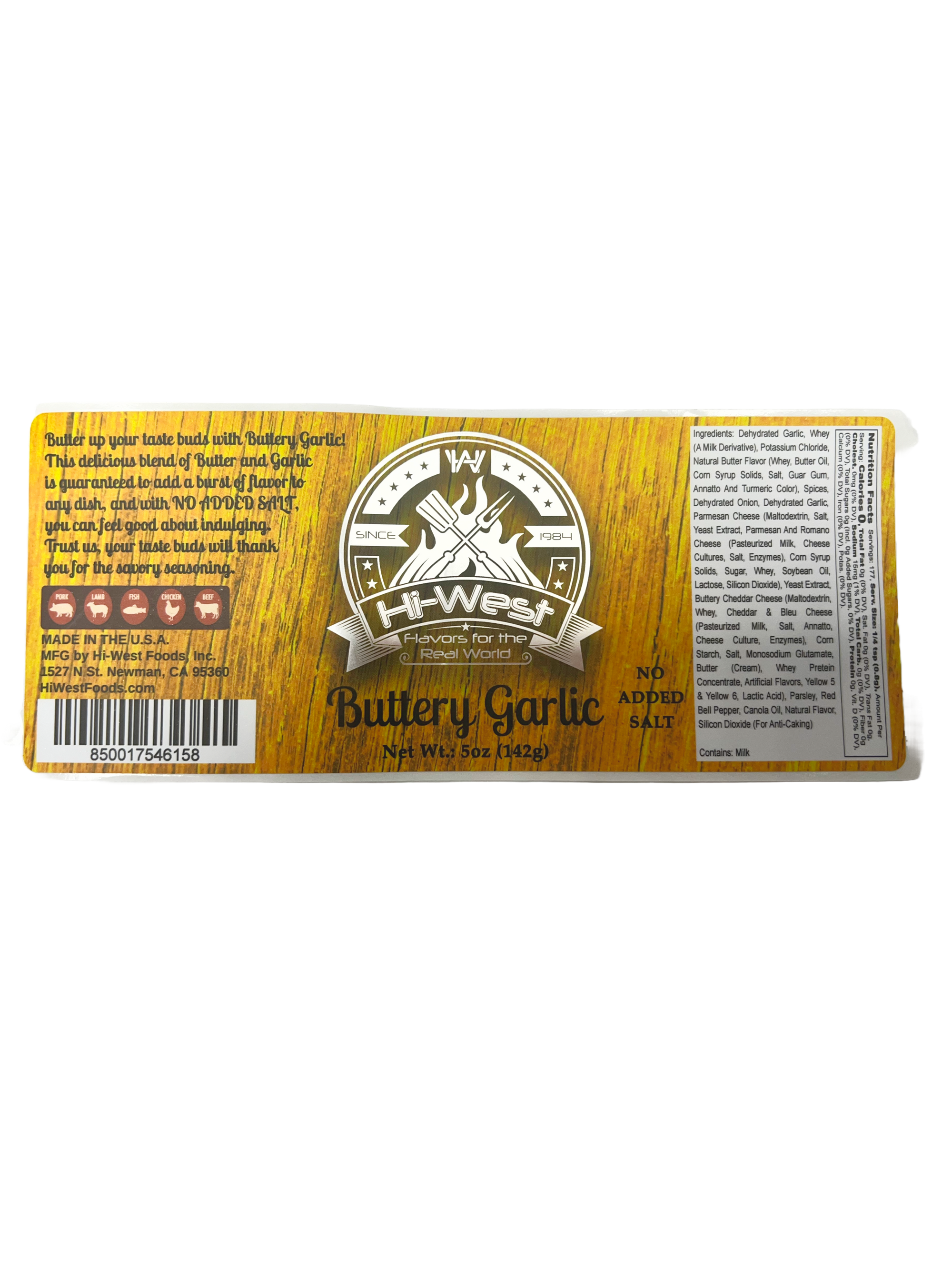 Buttery Garlic Seasoning