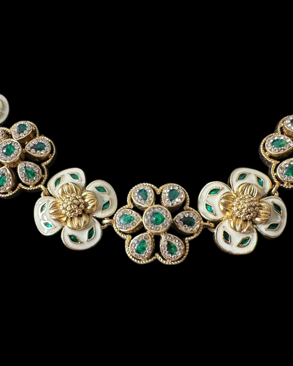 DNS189 meenakari gold plated  necklace with jhumka  set  (READY TO SHIP )