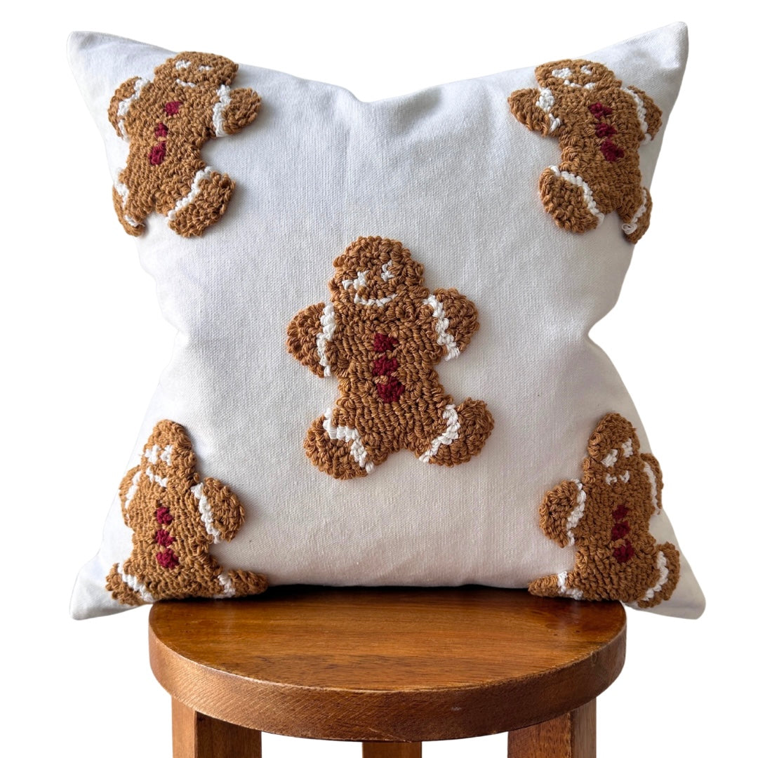 Mini Gingerbread Pillow Cover