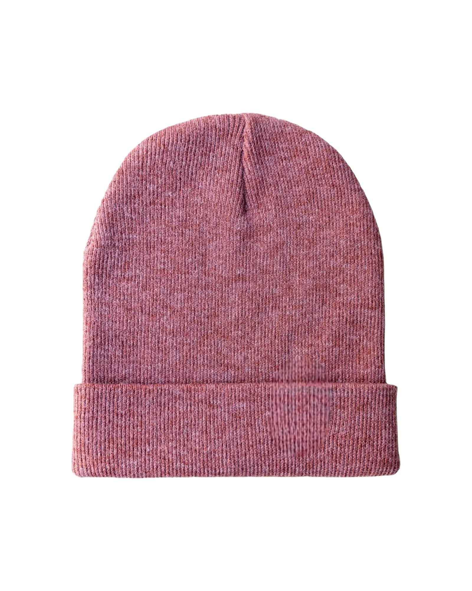 CS105 HAAKWEAR Traditional Silent Cuffed Beanie, Rusty Burgundy