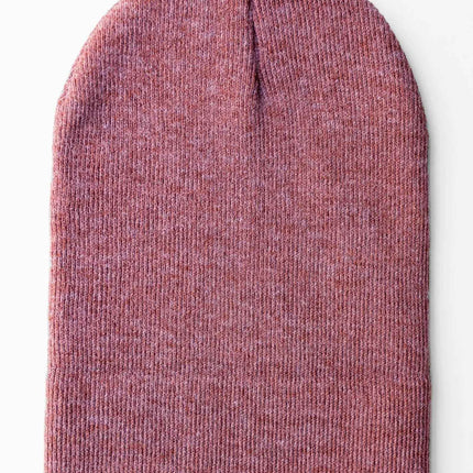 CS105 HAAKWEAR Traditional Silent Cuffed Beanie, Rusty Burgundy