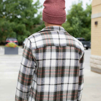 CS105 HAAKWEAR Traditional Silent Cuffed Beanie, Rusty Burgundy