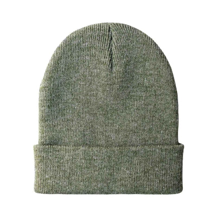 CS107 HAAKWEAR Traditional Silent Cuffed Beanie, Forest Green