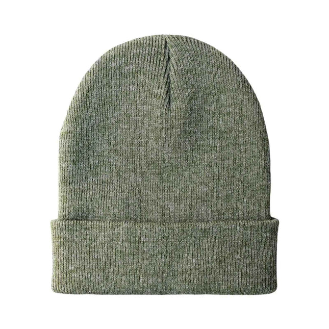 CS107 HAAKWEAR Traditional Silent Cuffed Beanie, Forest Green