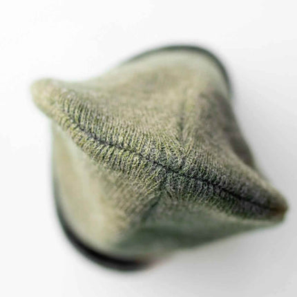 CS107 HAAKWEAR Traditional Silent Cuffed Beanie, Forest Green