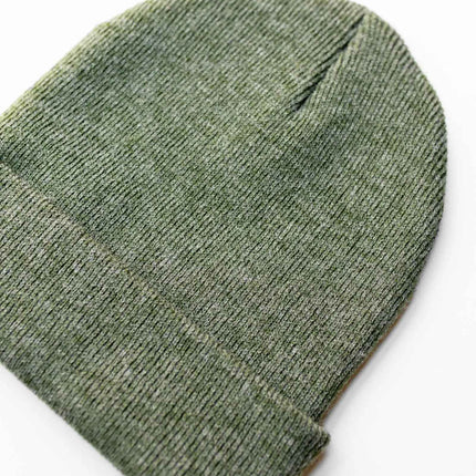 CS107 HAAKWEAR Traditional Silent Cuffed Beanie, Forest Green