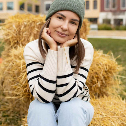 CS107 HAAKWEAR Traditional Silent Cuffed Beanie, Forest Green