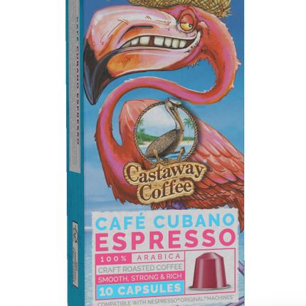 Castaway Coffee Café Cubano Nespresso Capsule 10 count