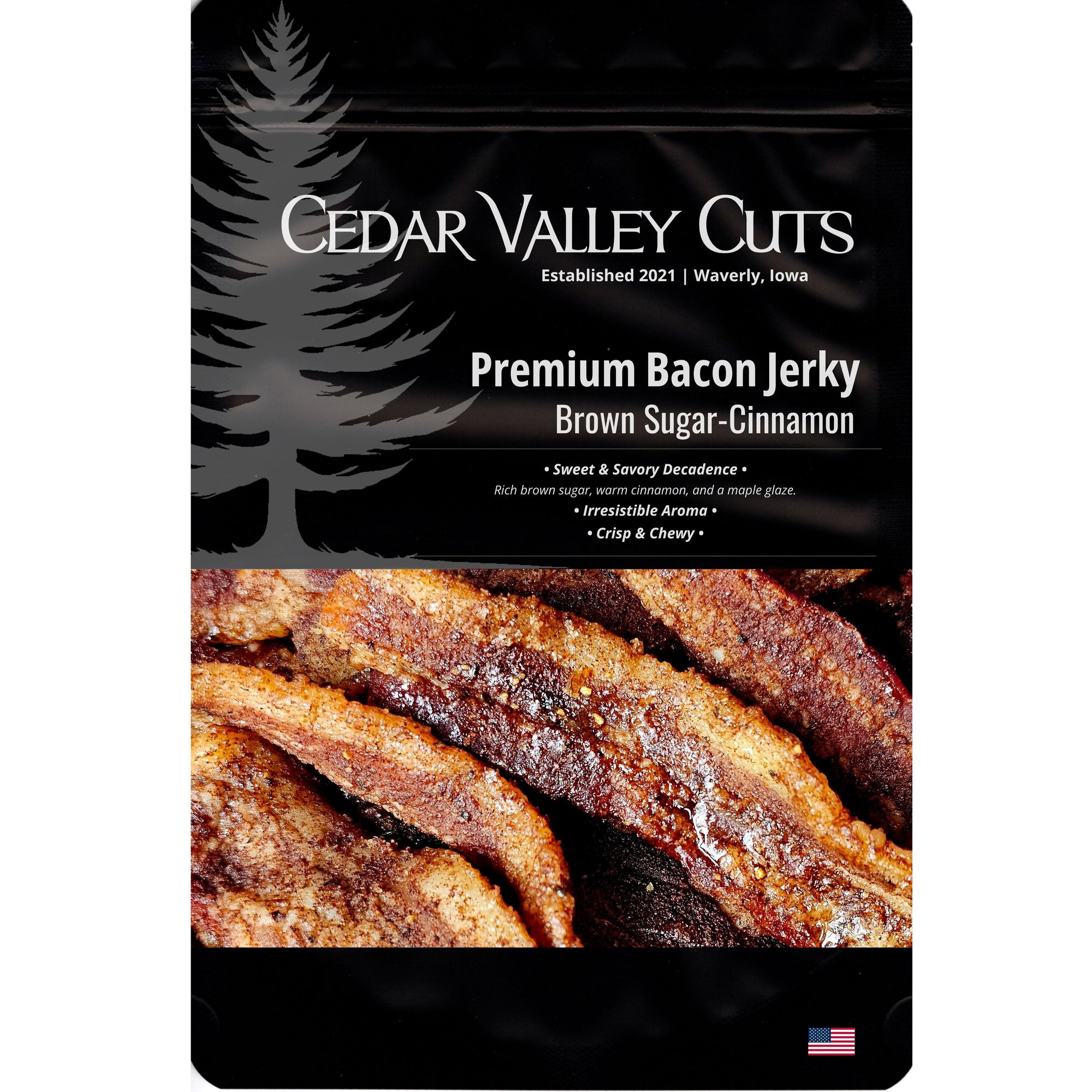 Brown Sugar-Cinnamon Premium Bacon Jerky