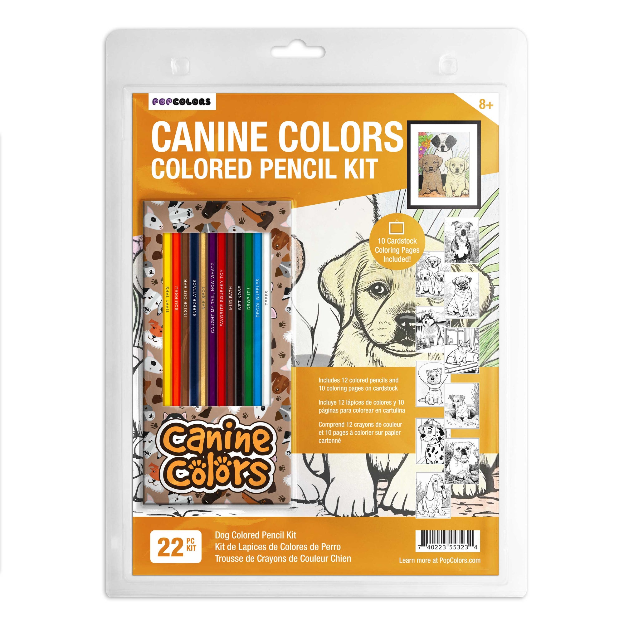 Canine Colors Colored Pencils & Coloring Pages