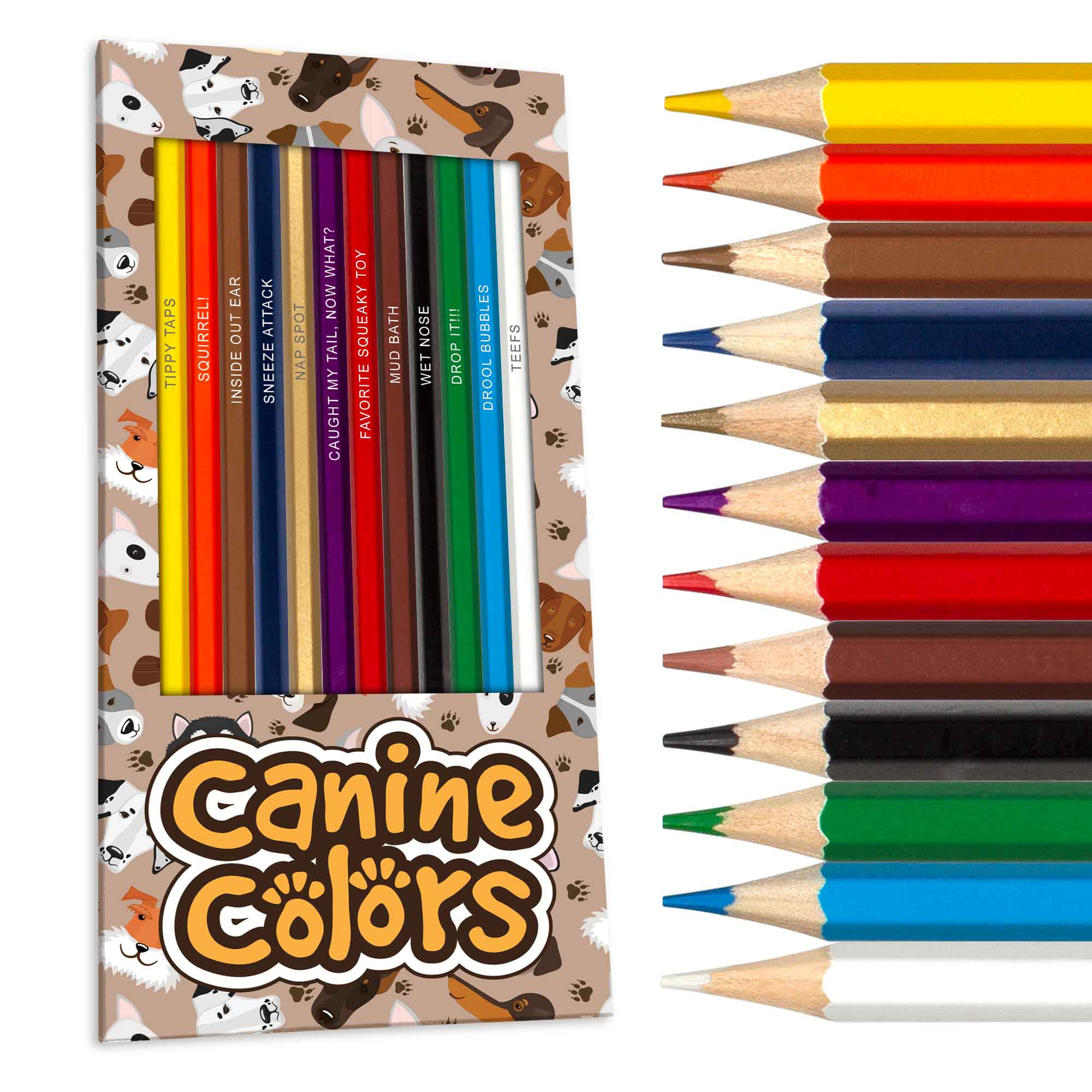 Canine Colors Colored Pencils & Coloring Pages