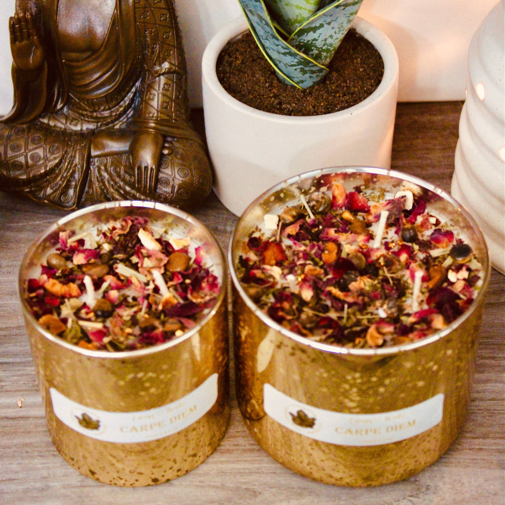 3 Wick Carpe Diem Crystal Candle