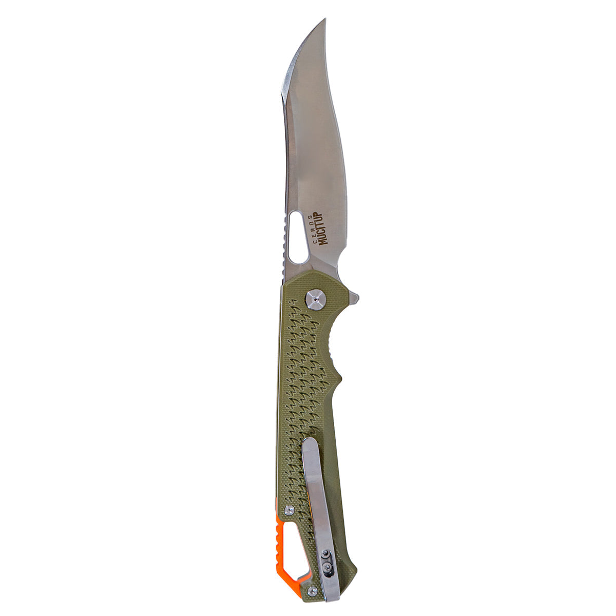 MUCTAC Ceros Folding Knife D2 Steel 3.8" Blade OD Green G10 Liner Lock EDC