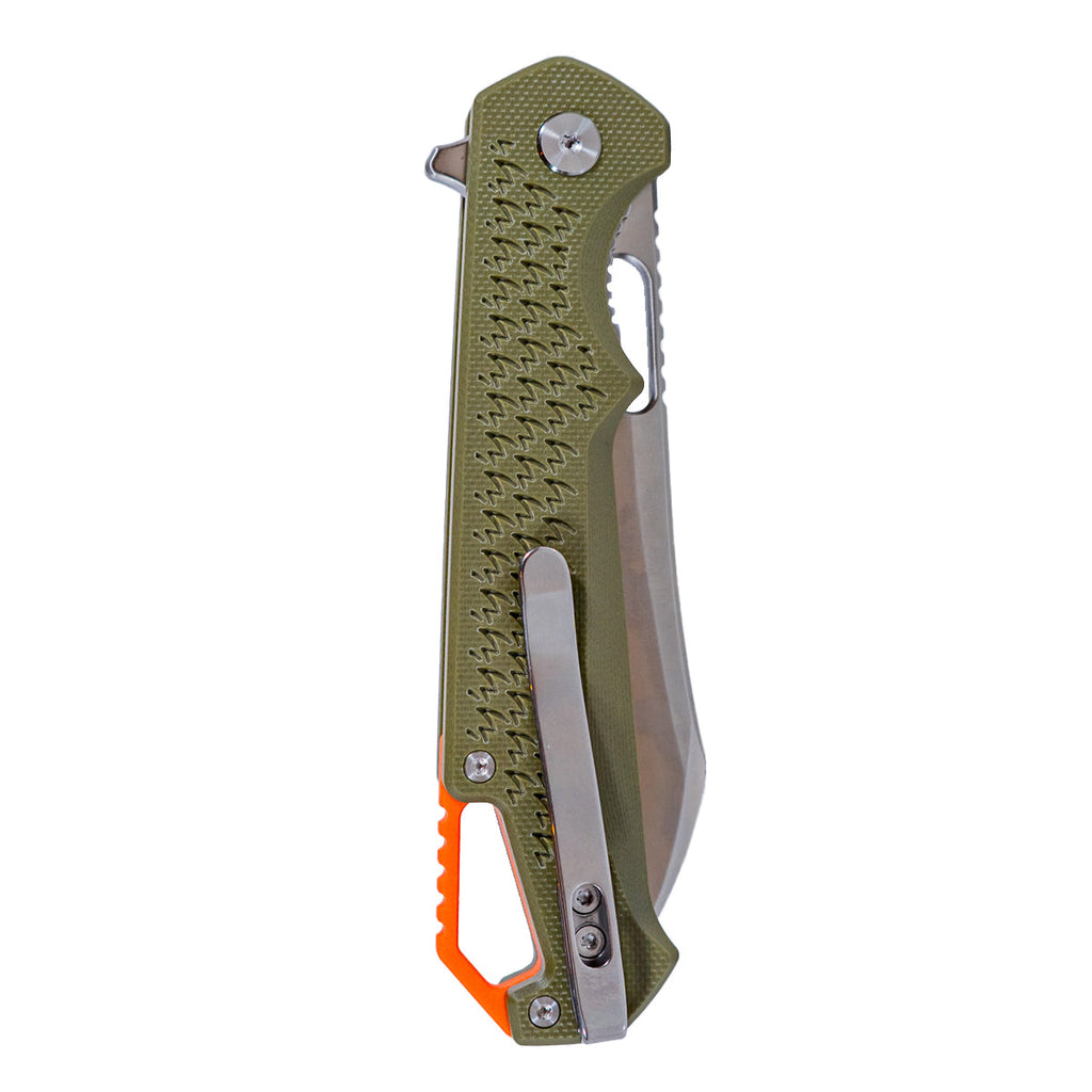 MUCTAC Ceros Folding Knife D2 Steel 3.8" Blade OD Green G10 Liner Lock EDC