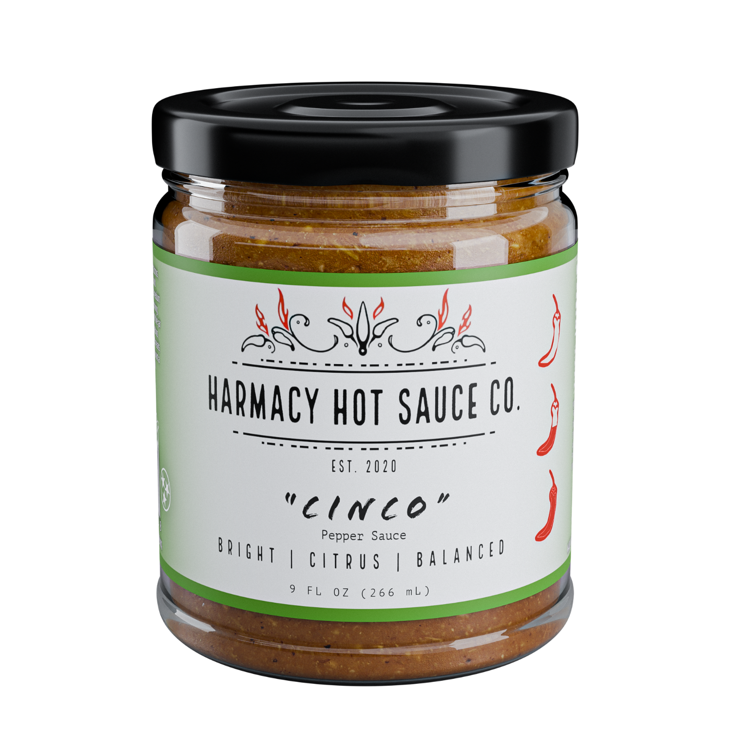 Cinco - Tomatillo & Clementine Pepper Sauce (9oz)