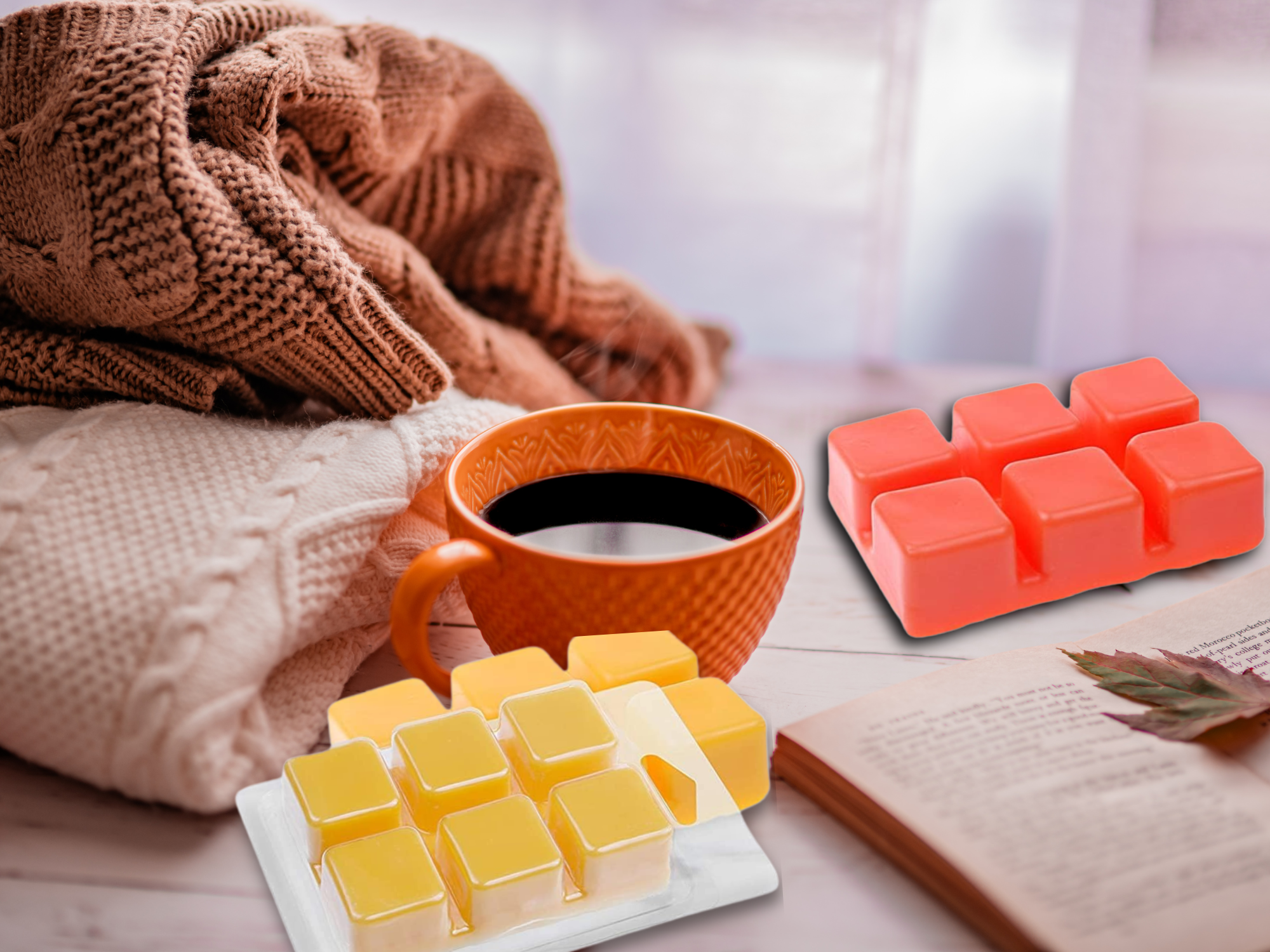 Clamshell Wax Melts - Cozy & Comforting  – Warm, Inviting Scents for Relaxation & Seasonal Gifting