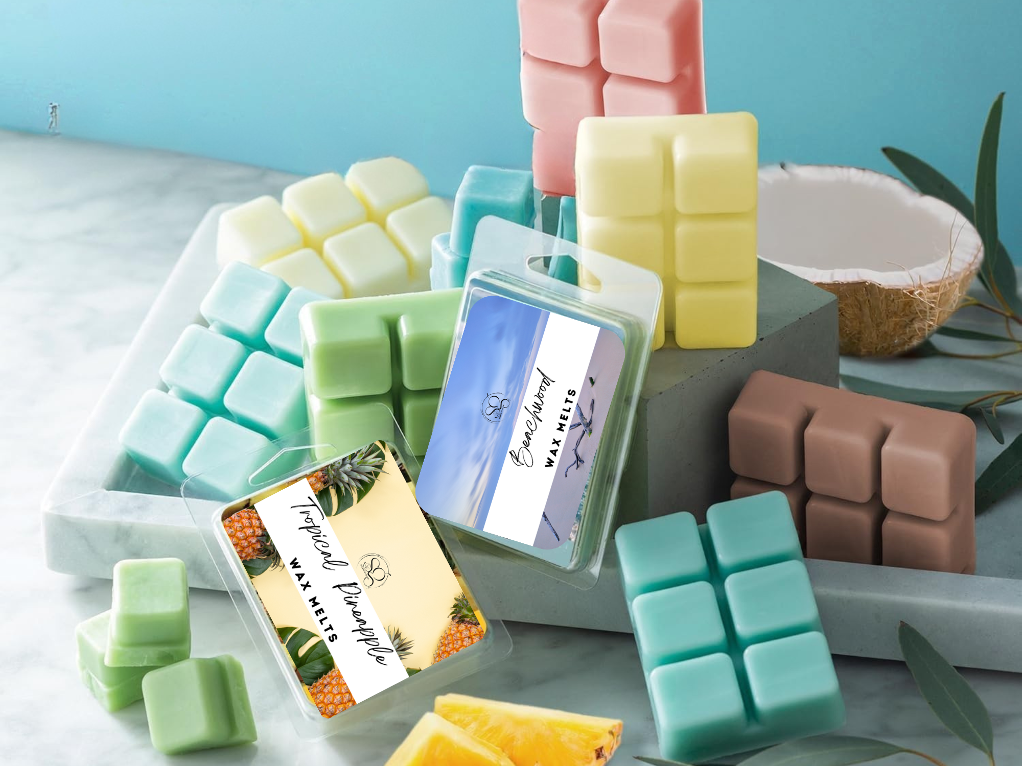 Clamshell Wax Melts – Spring & Summer scents – Fresh, Fruity & Floral for Bright Seasonal Vibes