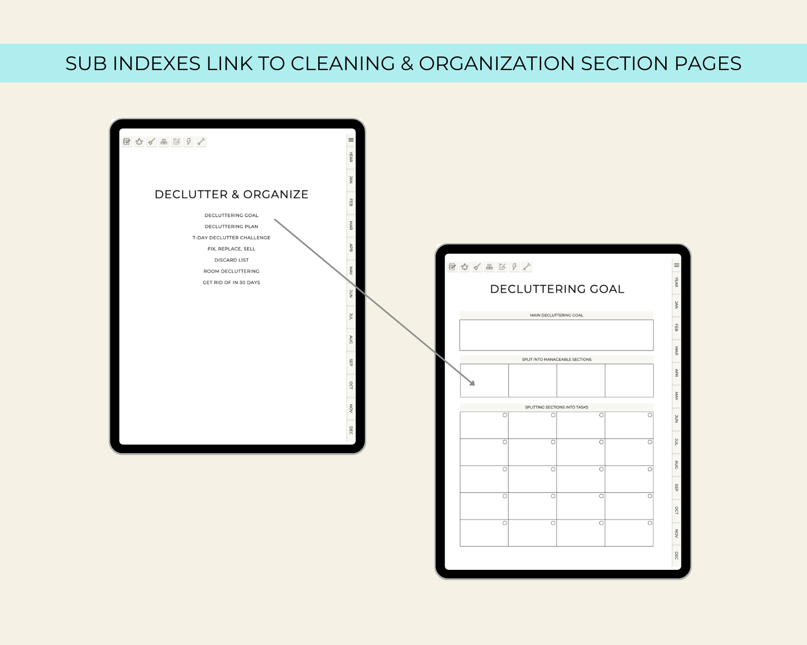 Cleaning & Organization Digital Planner