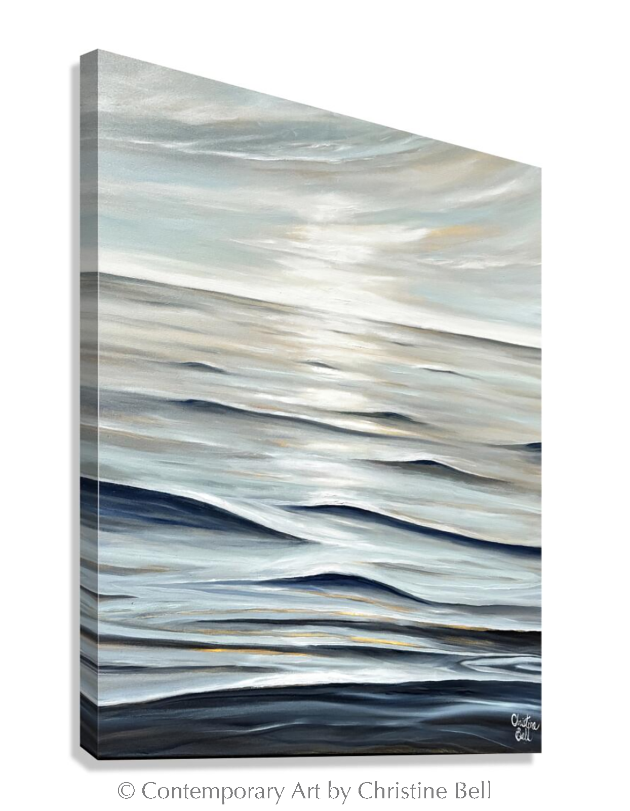 "Still Waters Run Deep" GICLÉE PRINT, Modern Coastal Ocean Seascape Painting